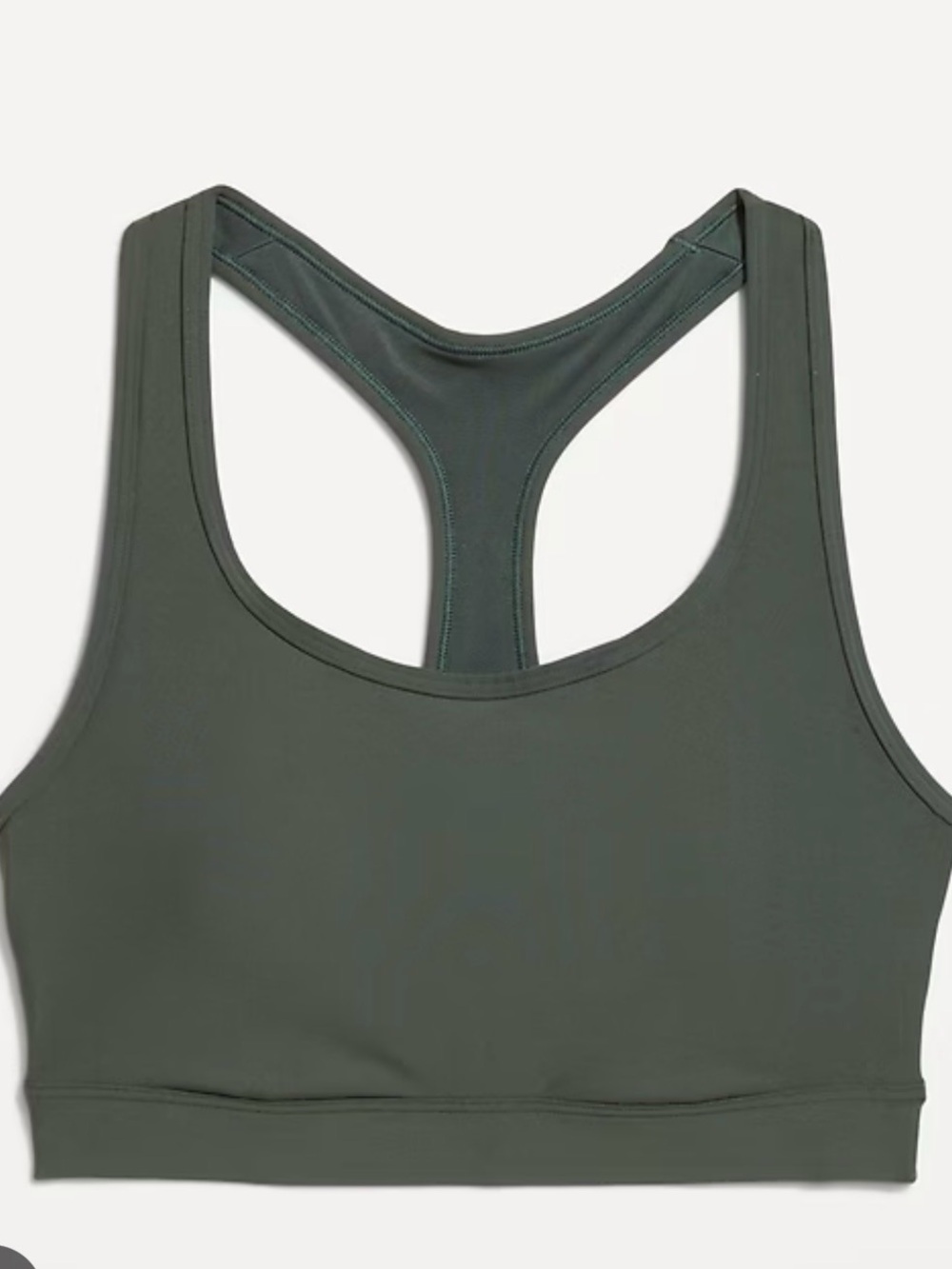 Old Navy Medium Support Powersoft Sports Bra Dark Ivy xsmall nwt